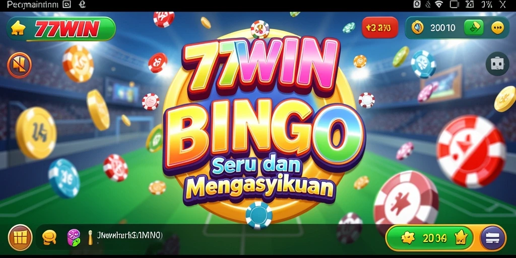 Tampilan gameplay Bingo di 77WIN yang seru dan penuh warna.
