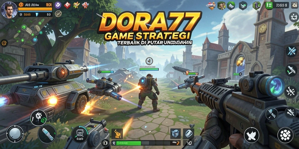 Tampilan dinamis dan seru dalam permainan strategi DORA77.