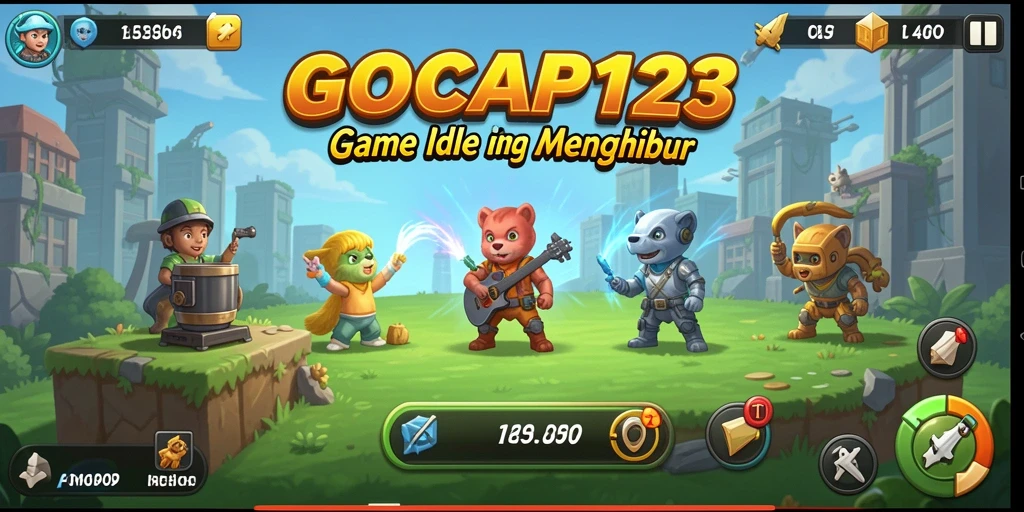 Tampilan gameplay GOCAP123 yang menarik dan penuh warna.