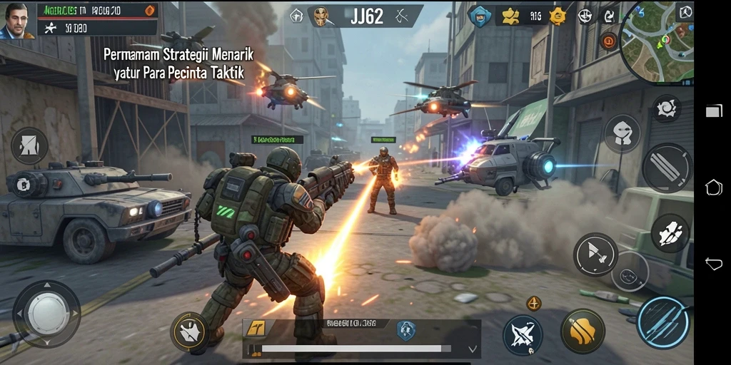 Tampilan gameplay JJ62 yang menarik dan strategi intens.