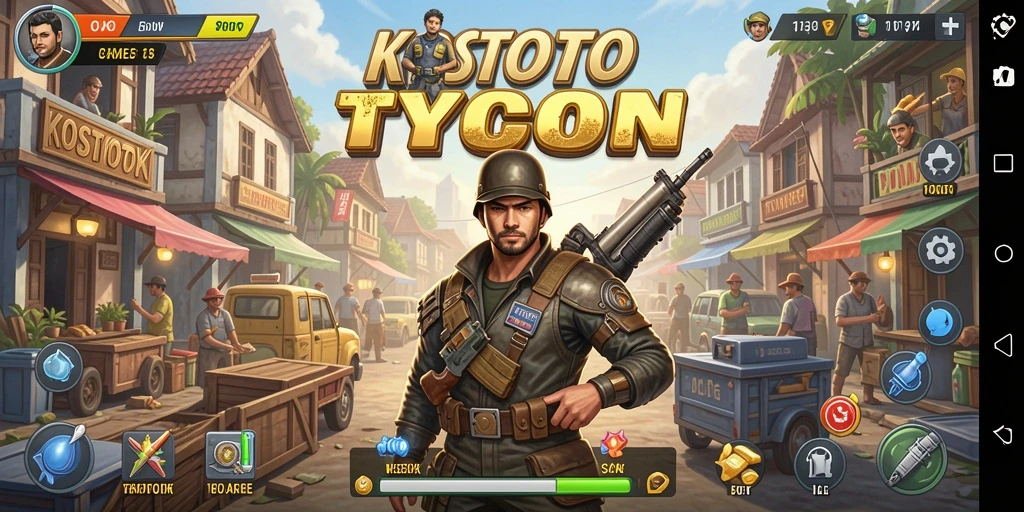 Tampilan gameplay KOSTOTO yang seru dan interaktif.