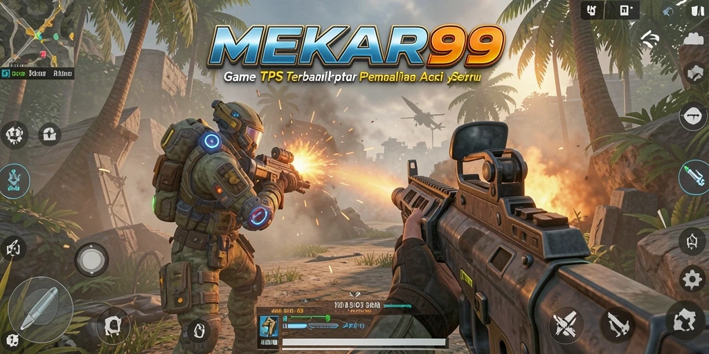 Tampilan menakjubkan dari gameplay TPS di MEKAR99.