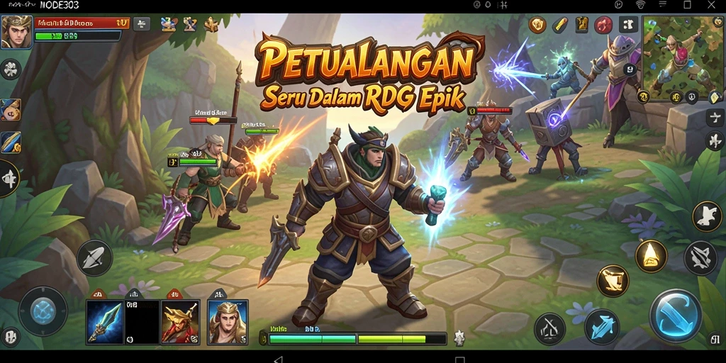 Gameplay seru dengan grafis RPG yang menakjubkan.