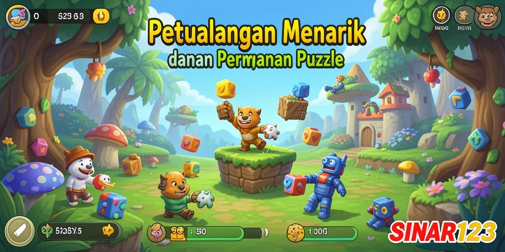 Tampilan gameplay SINAR123 menampilkan berbagai tantangan puzzle yang menarik.