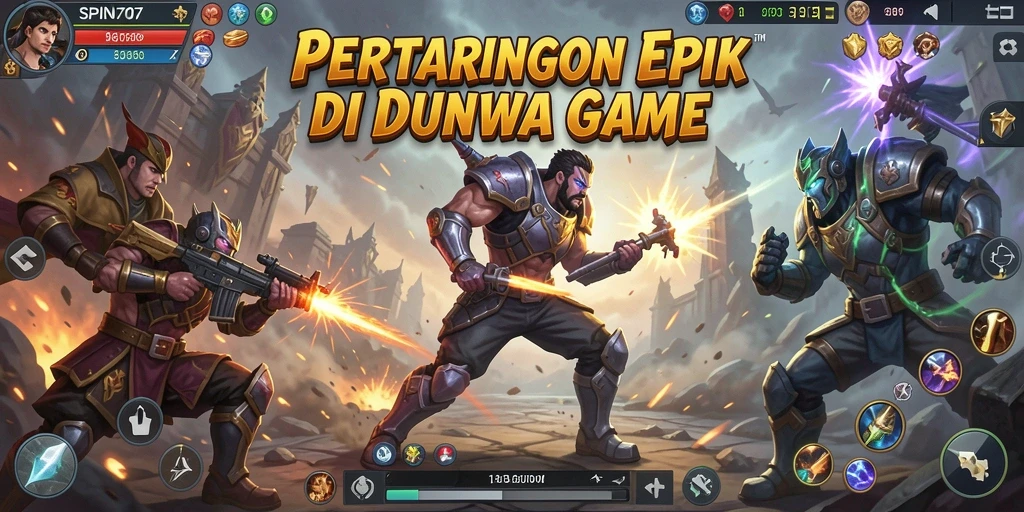 Tampilan aksi penuh dari gameplay SPIN707 yang mendebarkan.