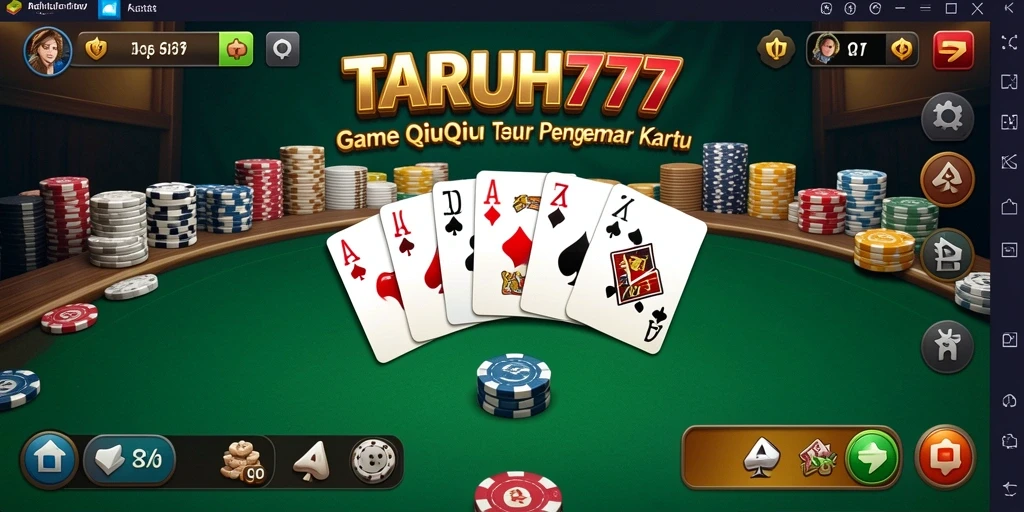 Tampilan gameplay QiuQiu dalam TARUH777 yang mengasyikkan.